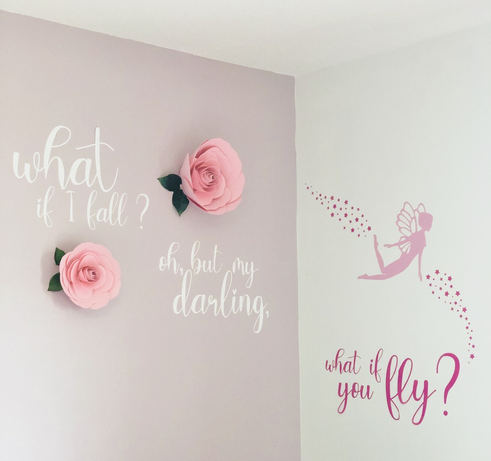 what if i fall oh but my darling what if you fly quote to inspire baby girl nursery ideas