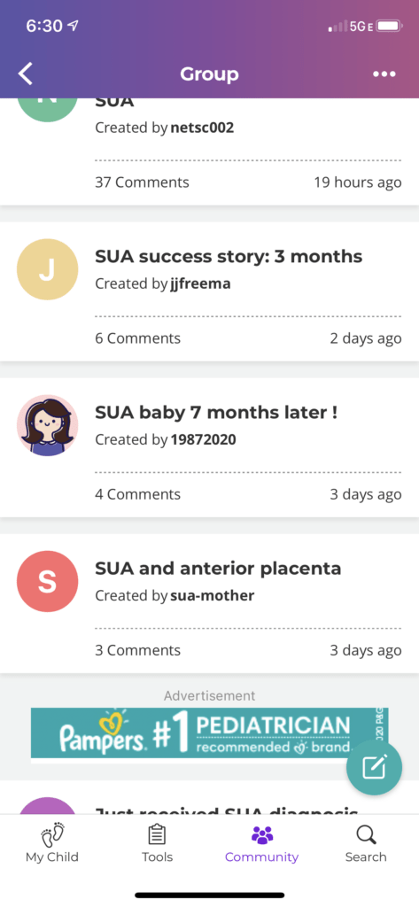 SUA support group on what to expect group